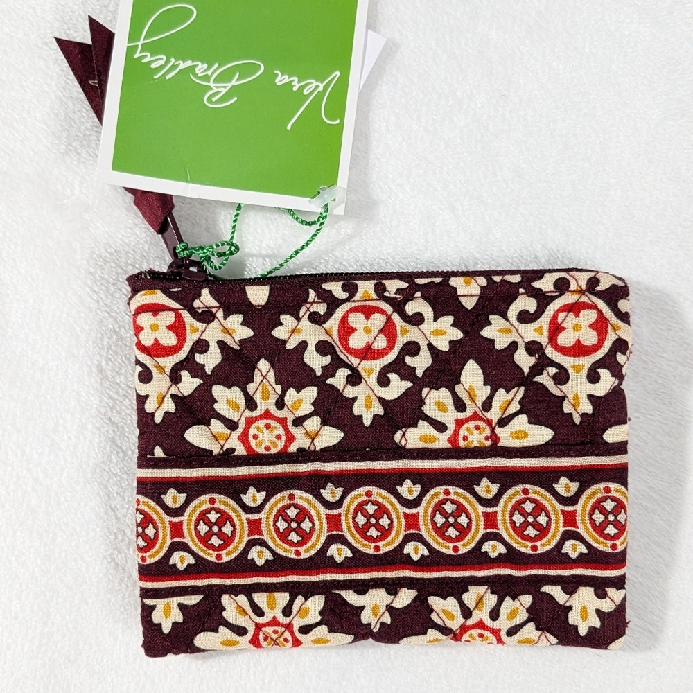 Vera Bradley Maroon Coin Purse Medallion